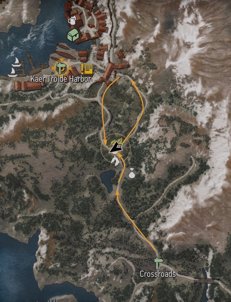 Where to find the Merchant for the maps to Skellige Islands Fast Travel Points