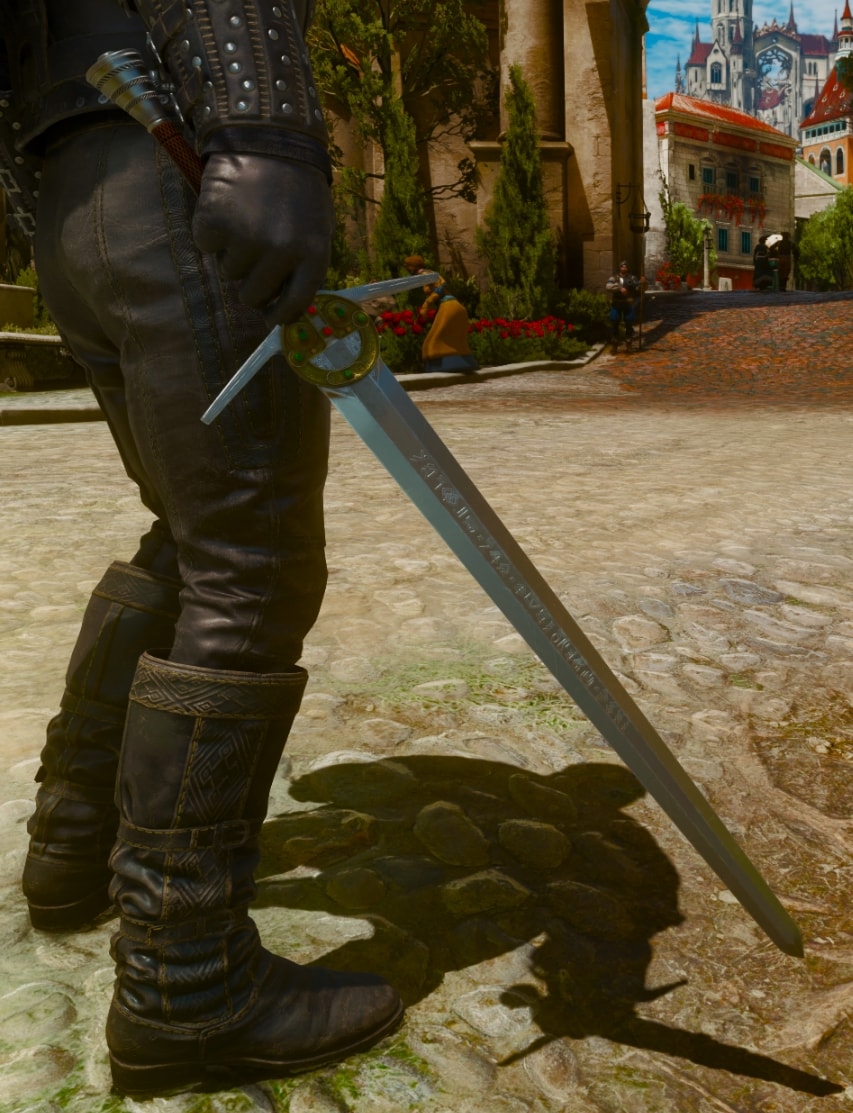 Witcher 3 Netflix DLC witcher set - Grandmaster Wolf School Gear Overview - Steel Sword