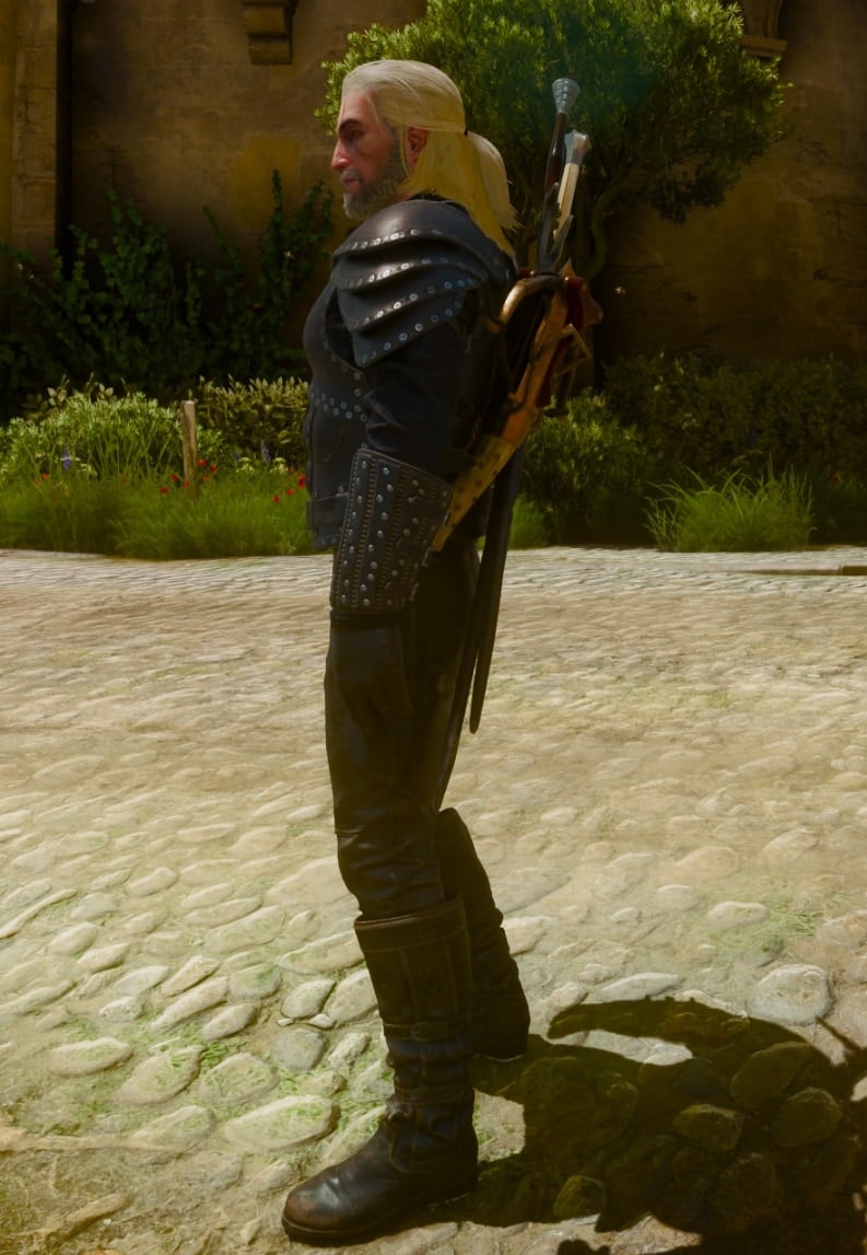 Witcher 3 Netflix DLC witcher set - Grandmaster Wolf School Gear Overview - left
