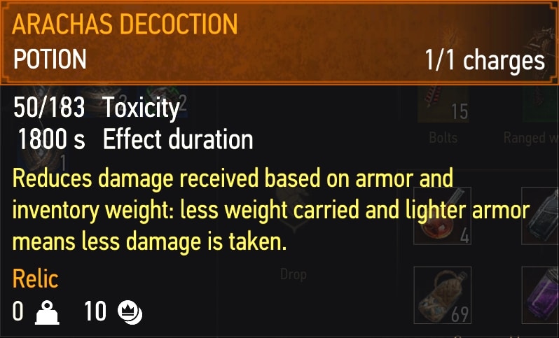 Arachas Decoction stats