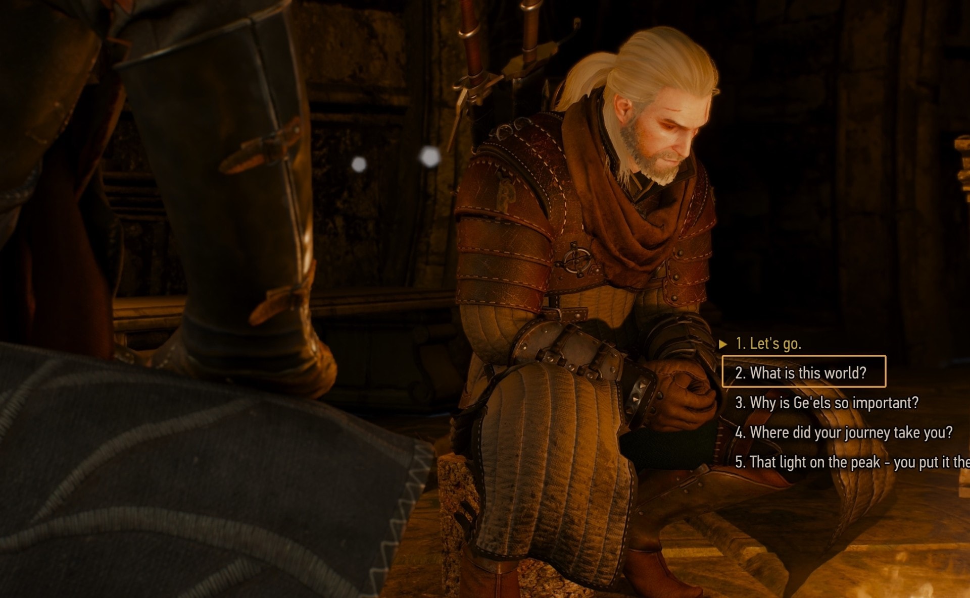 Conversation with Avallac'h in the Lighthouse in the Frozen World