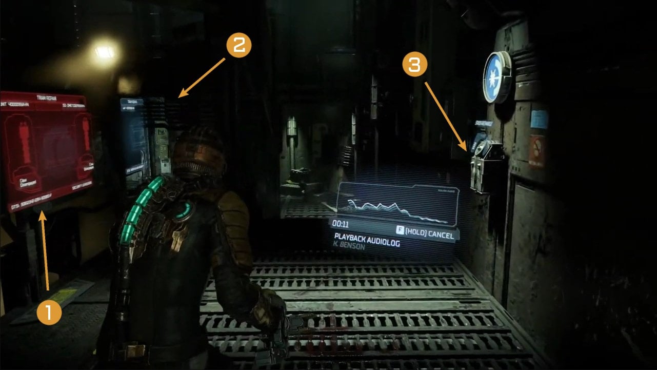 How to Replace the Damaged Tram in Dead Space - the environment
