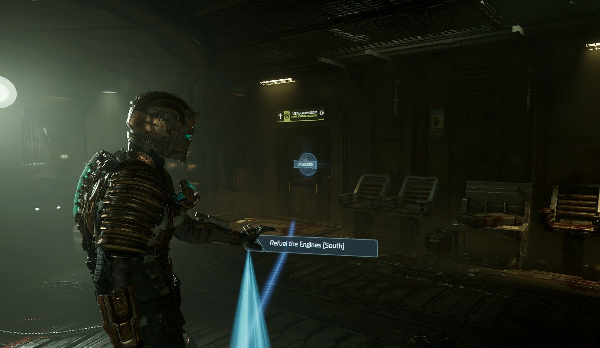 Locator feature in Dead Space Remakle