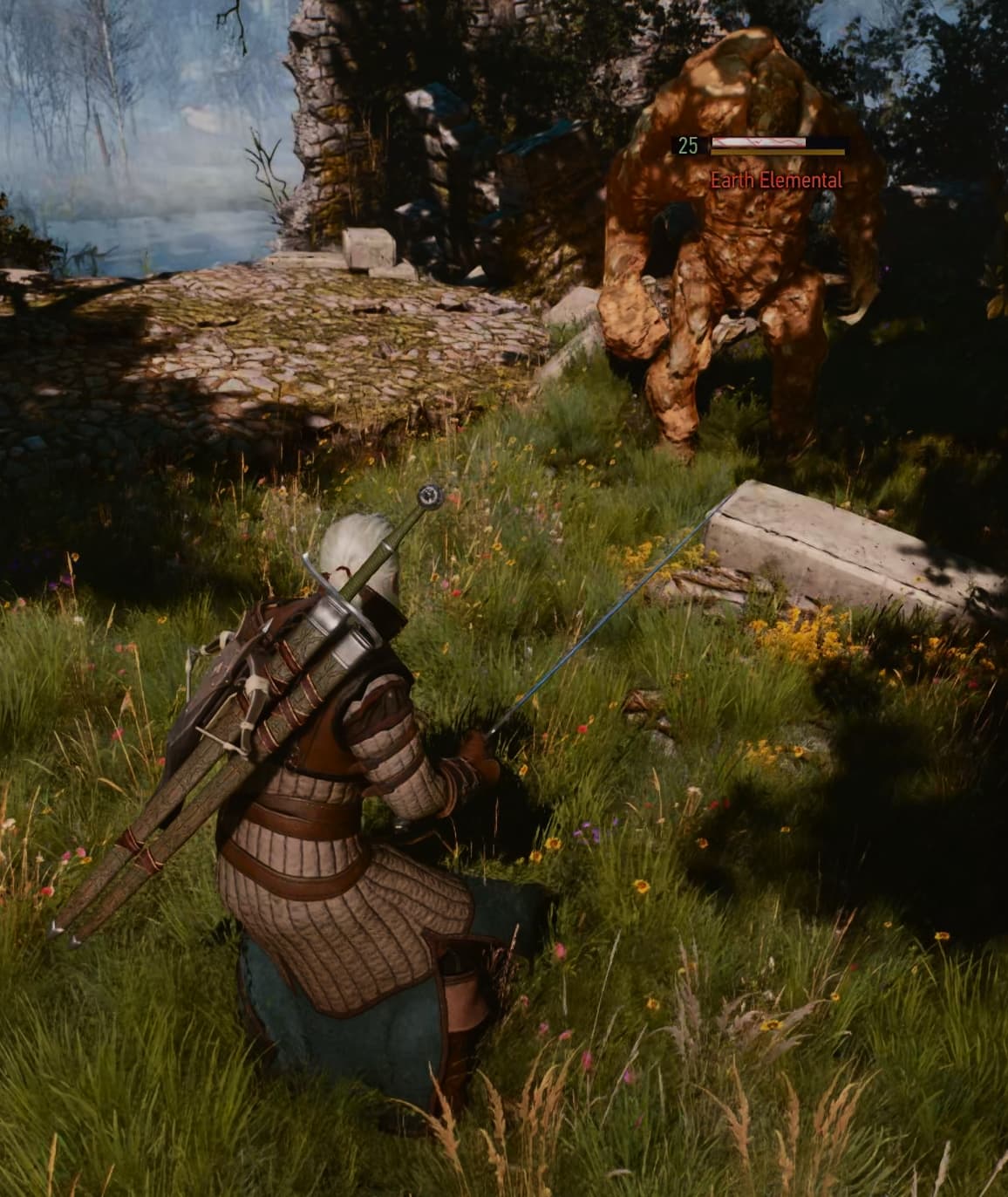 Earth Elemental at the Ruined Tower Post