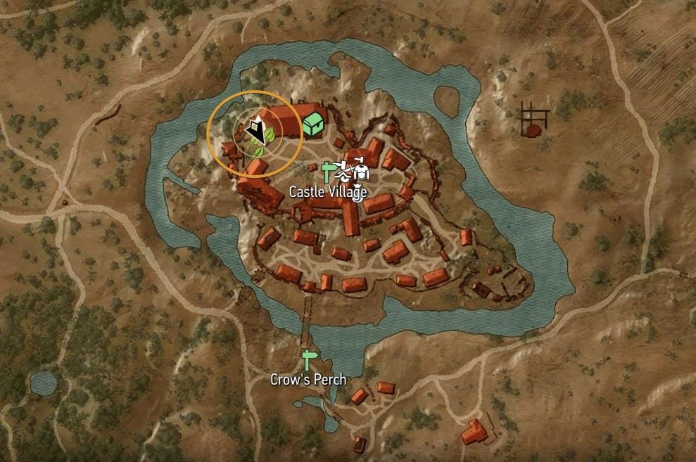 Enhanced Wolven Silver Sword Diagram Location on the map