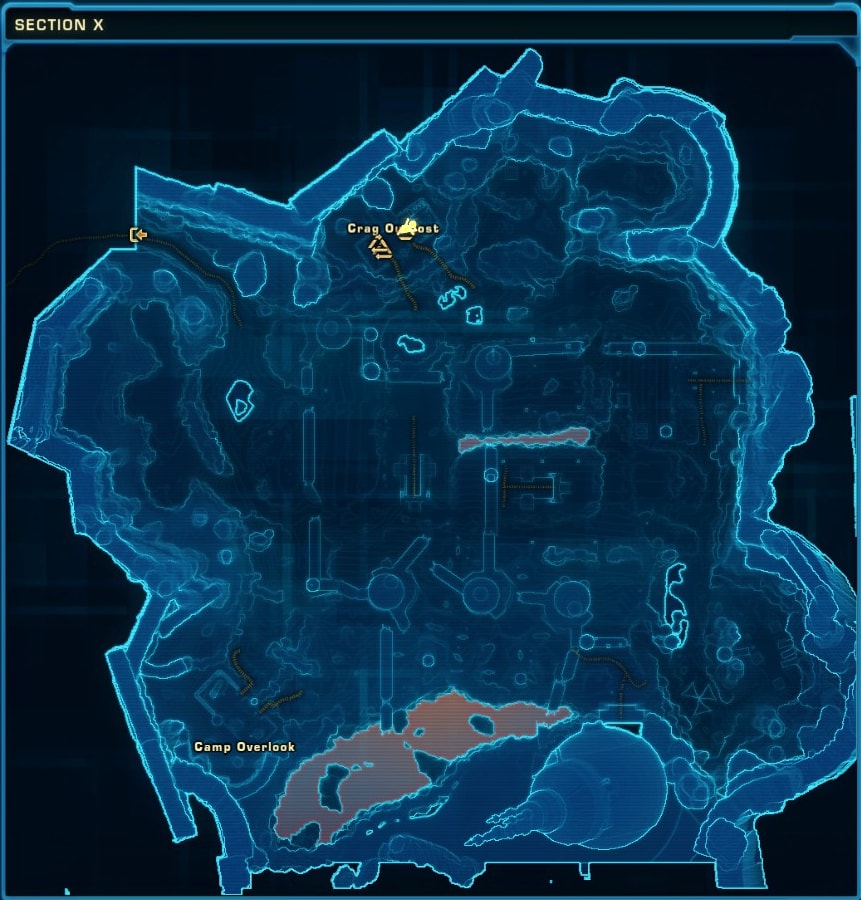 SWTOR Section X Daily Area Guide - Empire Missions Terminal Map Location
