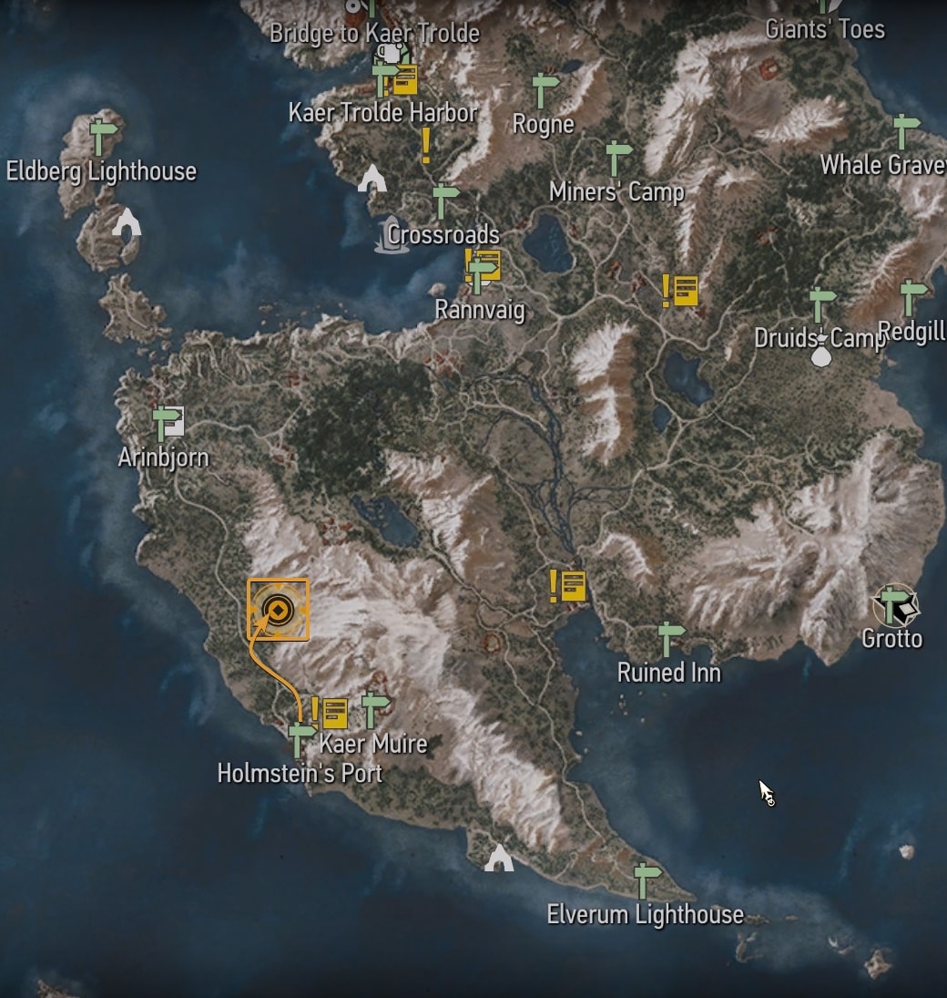 Enhanced Ursine Boots diagram location map