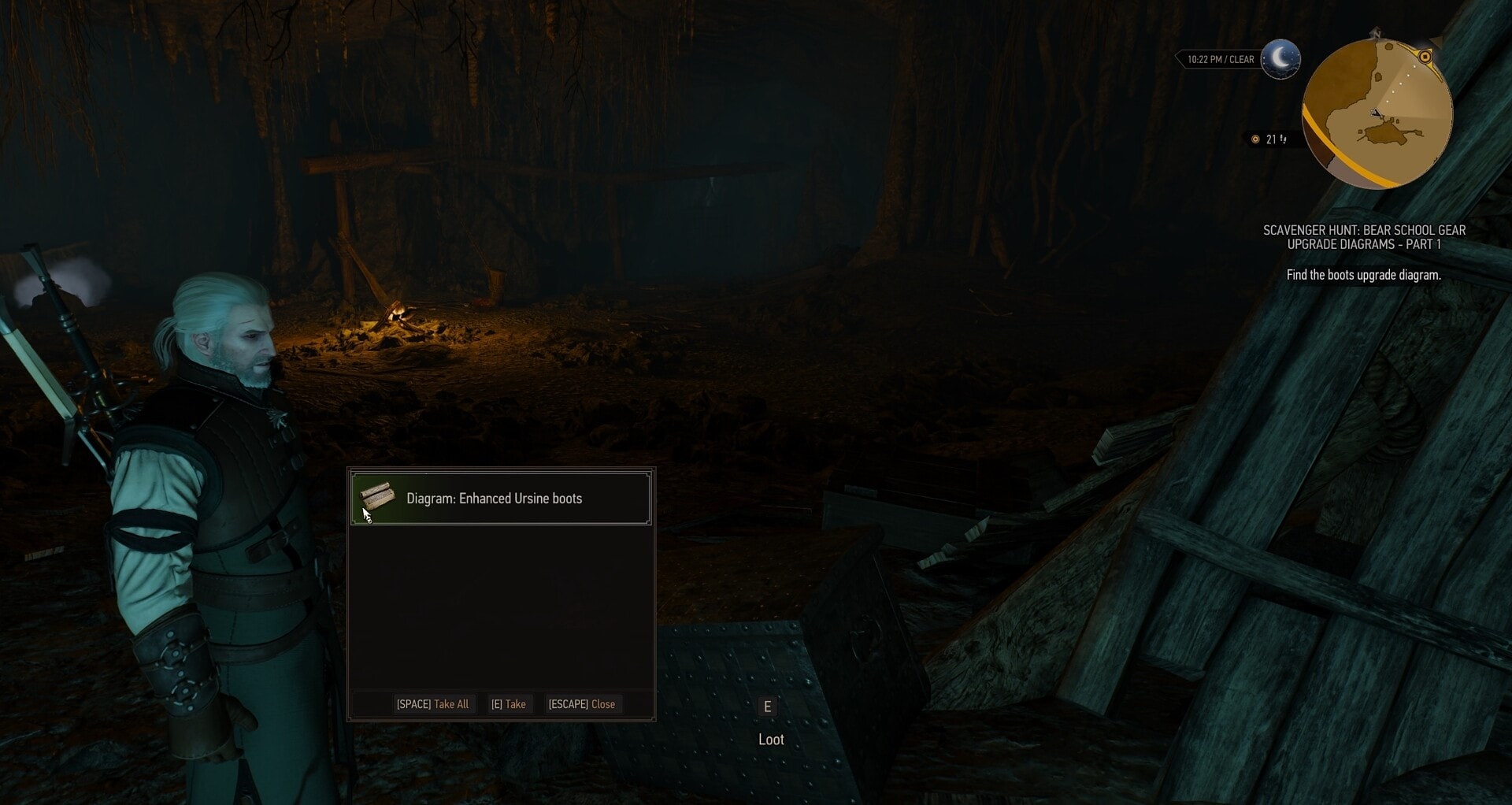 Enhanced Ursine Boots diagram location