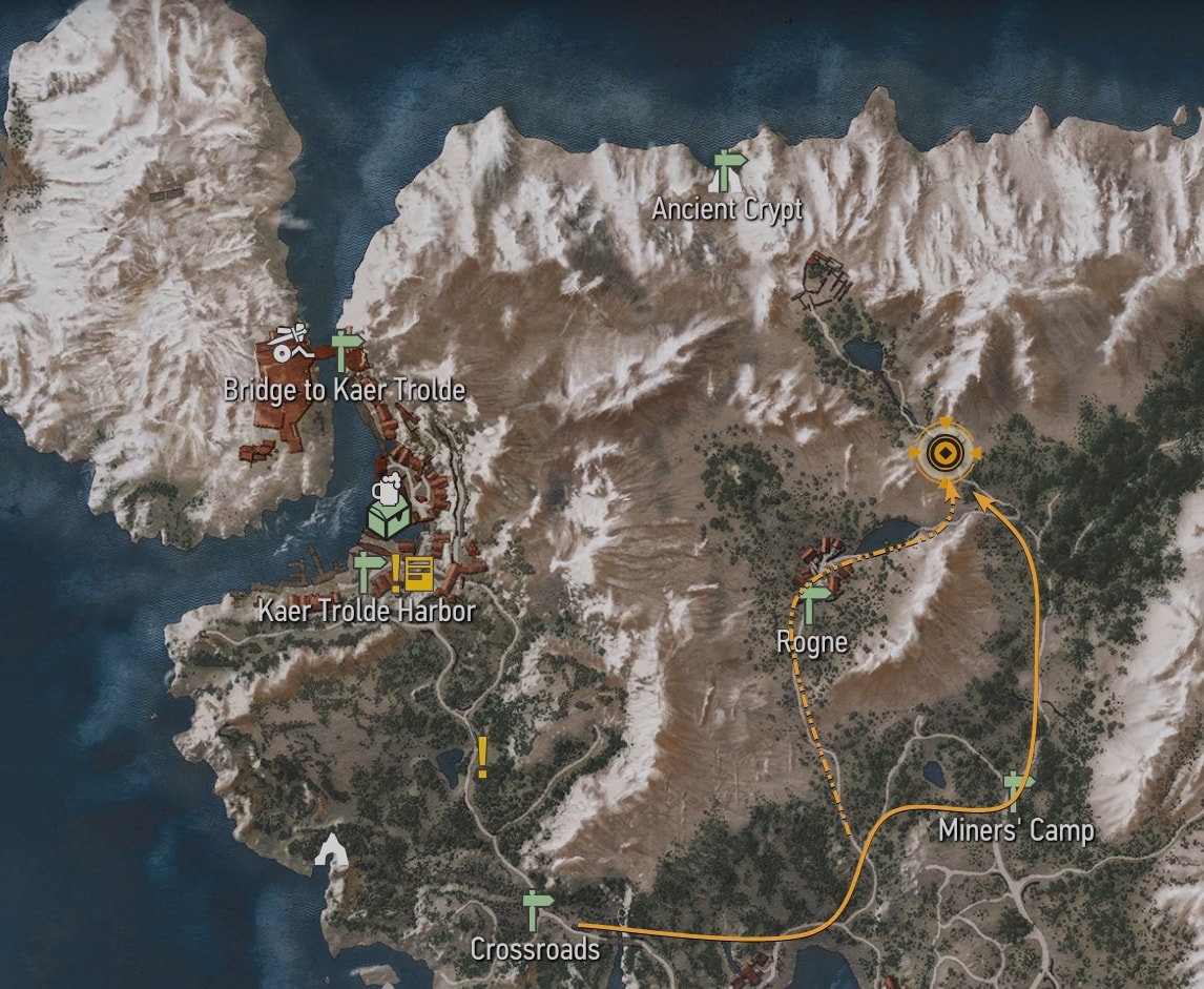Enhanced Ursine Gauntlets diagram location map