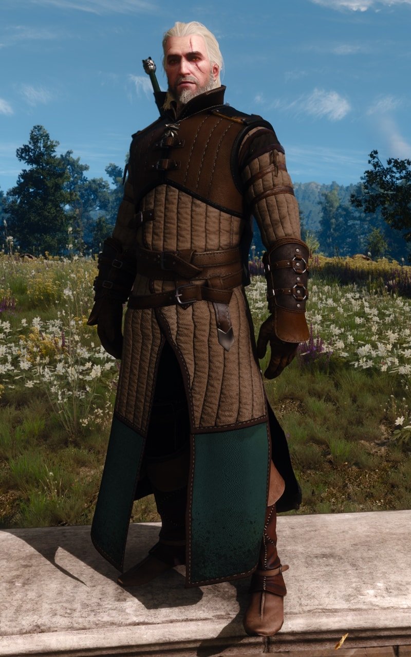 Enhanced Ursine witcher gear (Bear School Tier 2 set) preview - Front