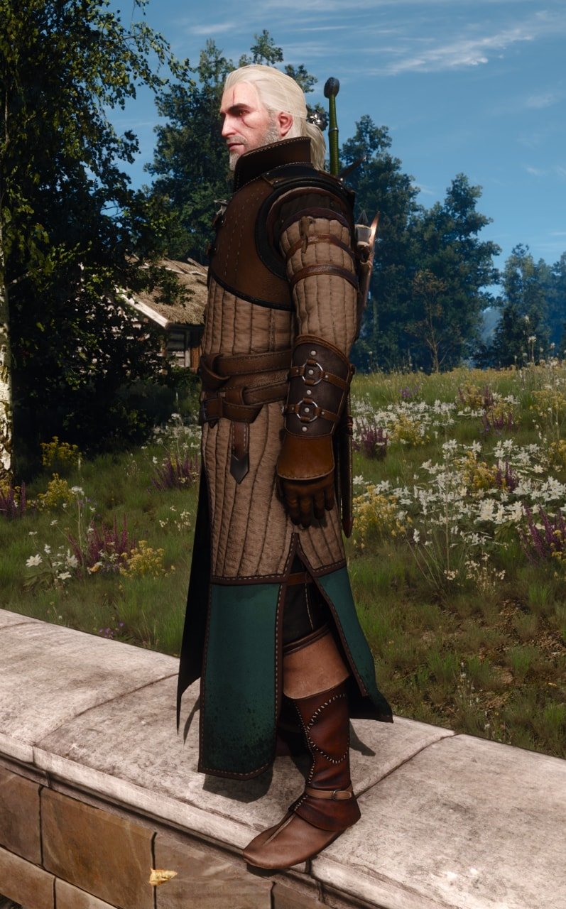 Enhanced Ursine witcher gear (Bear School Tier 2 set) preview - Left Side