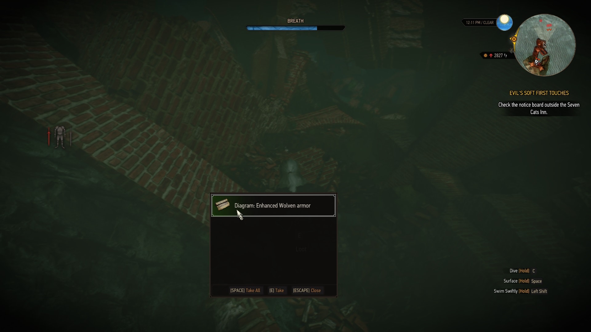 Enhanced Wolven Armor Diagram Location