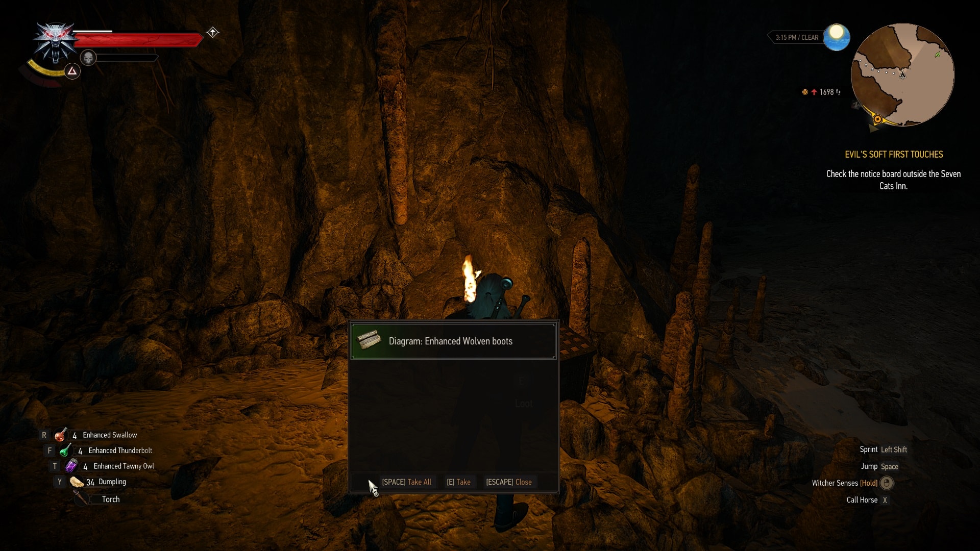 Enhanced Wolven Boots Diagram Location
