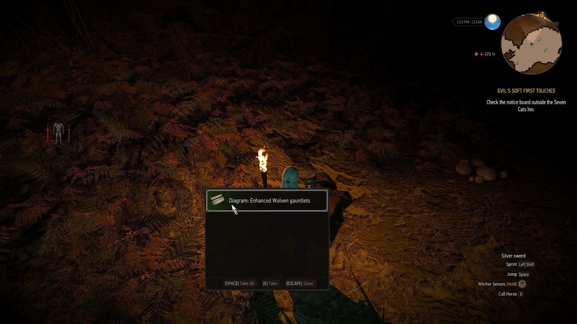 Enhanced Wolven Gauntlets Diagram Location