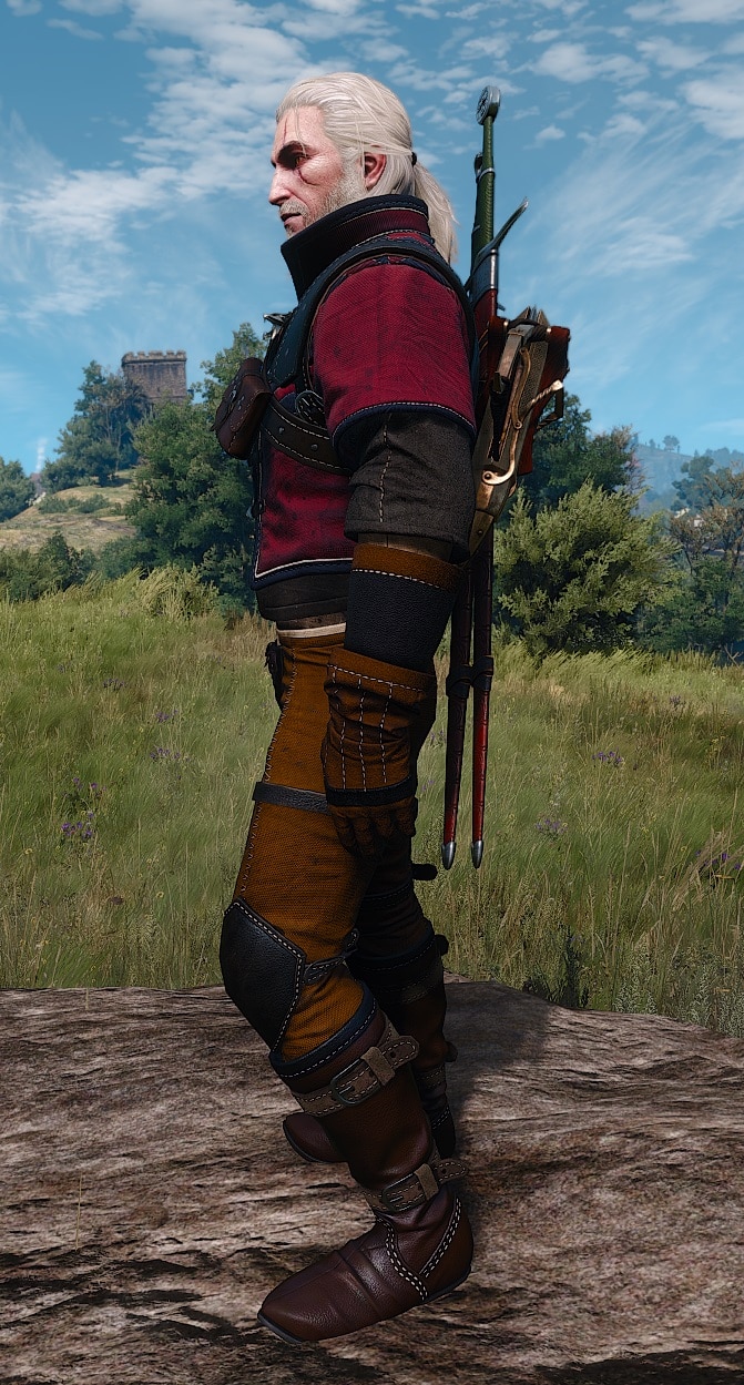 Enhanced Wolver set, Witcher 3 Enhanced Wolf School Gear visual overview - left