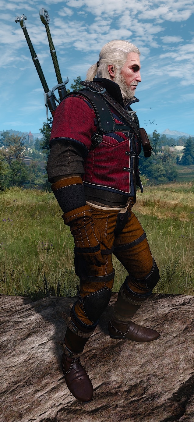 Enhanced Wolver set, Witcher 3 Enhanced Wolf School Gear visual overview - right