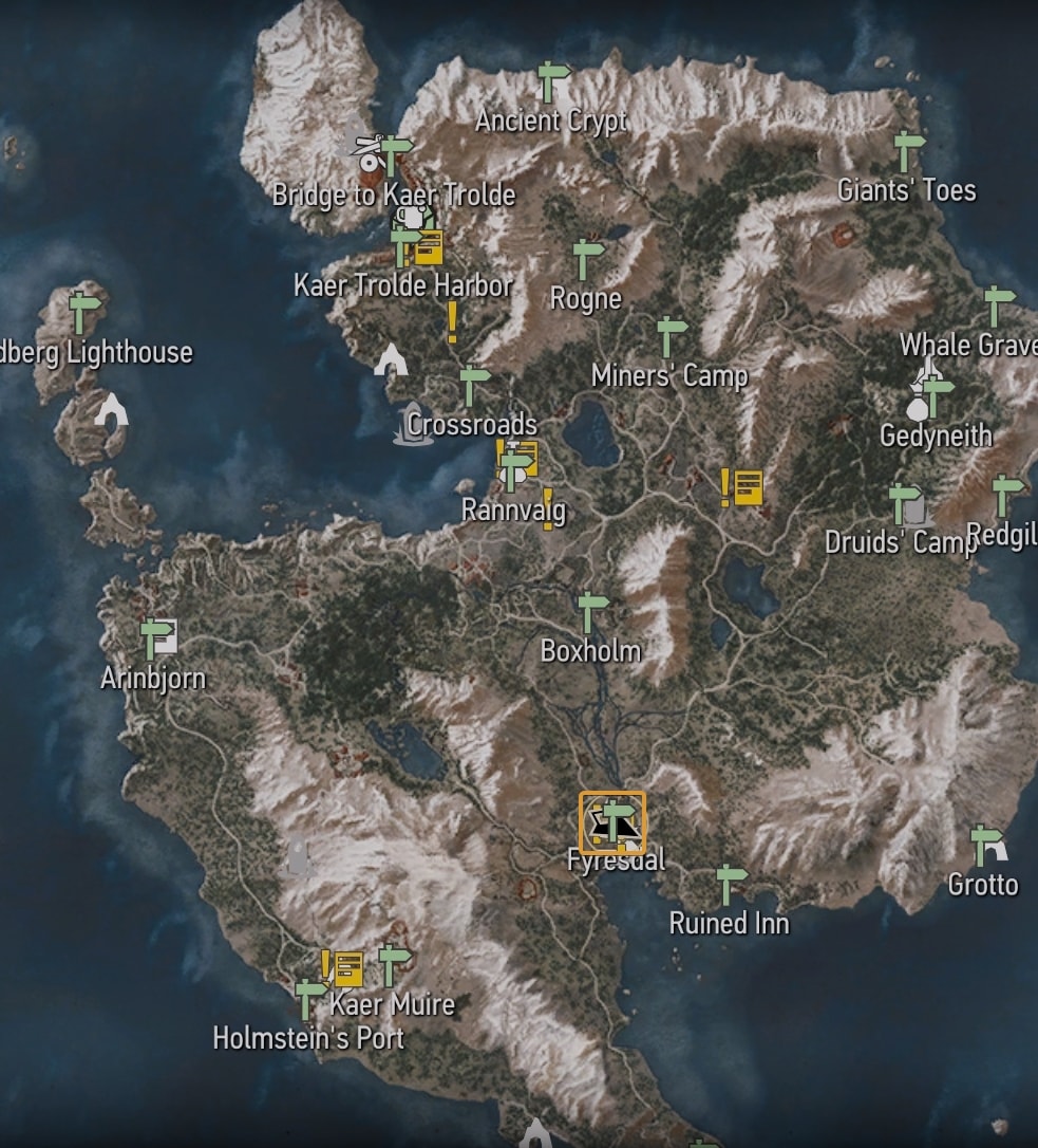 Fyresdal on Ard Skellig - Contract Dragon notice board