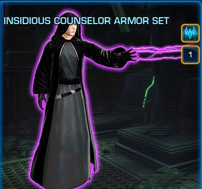 Emperor Palpatine in SWTOR - outfit - Insidious Concelor Armor Set