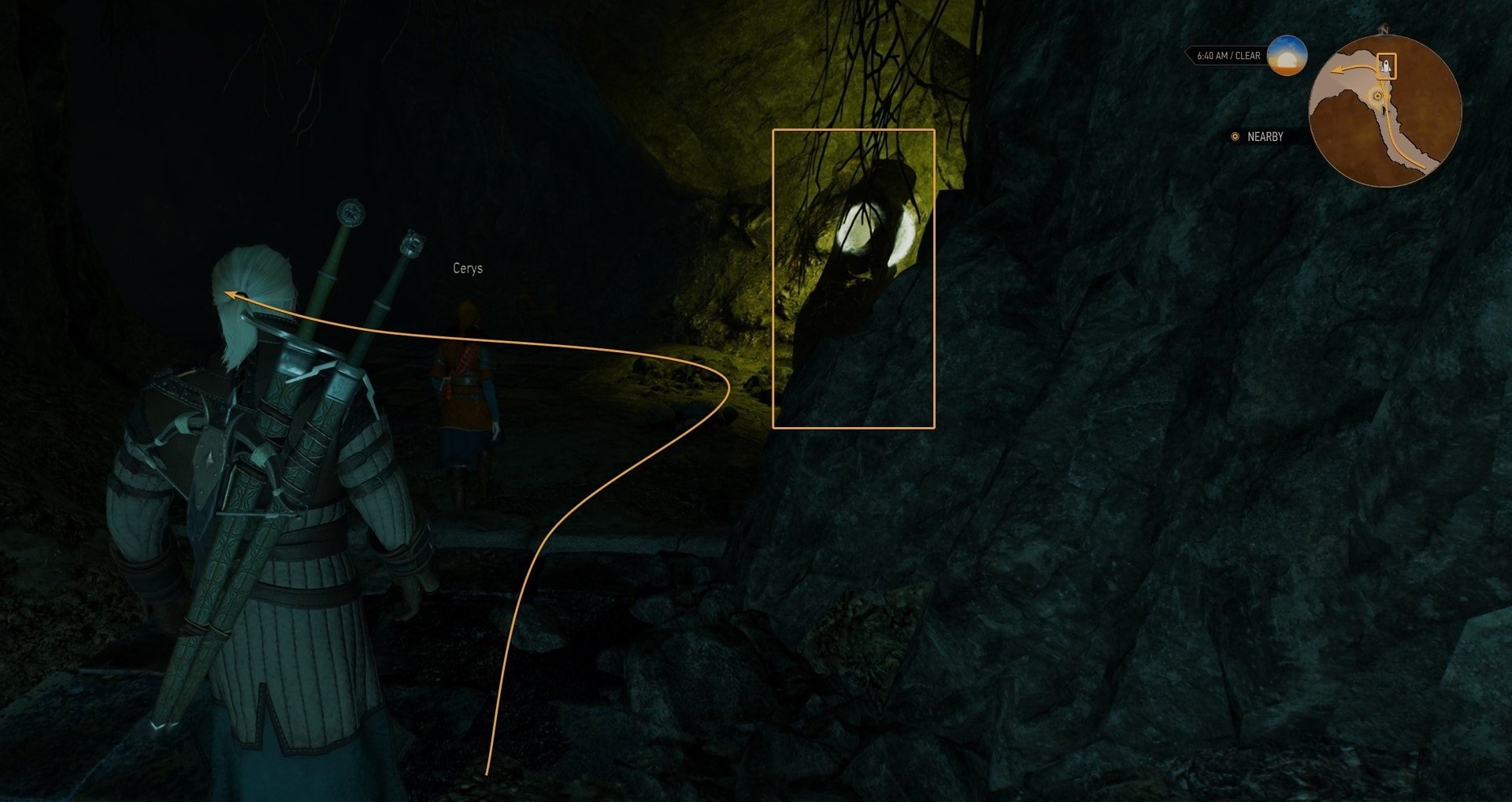 Location of the Kaer Trolde Place of Power in Skellige - The Witcher 3