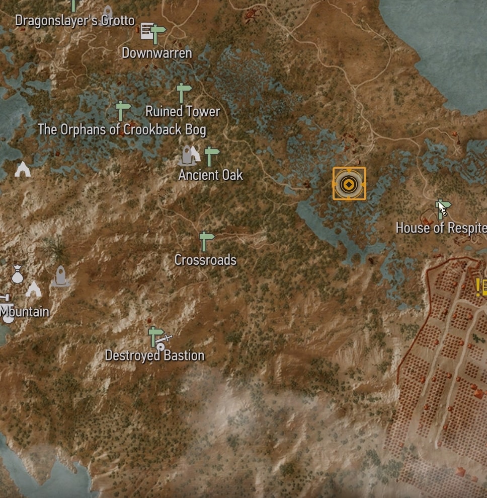 Mastercrafted Wolven Silver Sword diagram map location