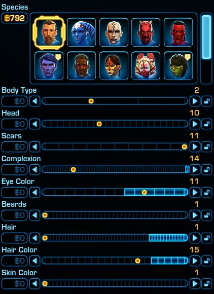 How to create Emperor Palpatine in SWTOR