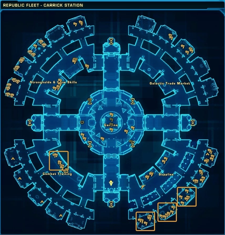Republic Fleet EndGame Gear Vendors SWTOR 7.2