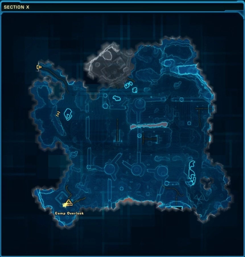SWTOR Section X - Mission Terminal Map Location