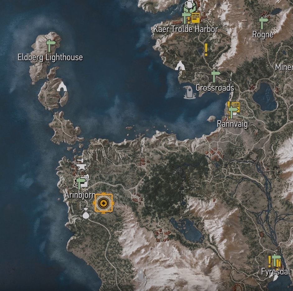 Superior Wolven Silver Sword diagram Map location