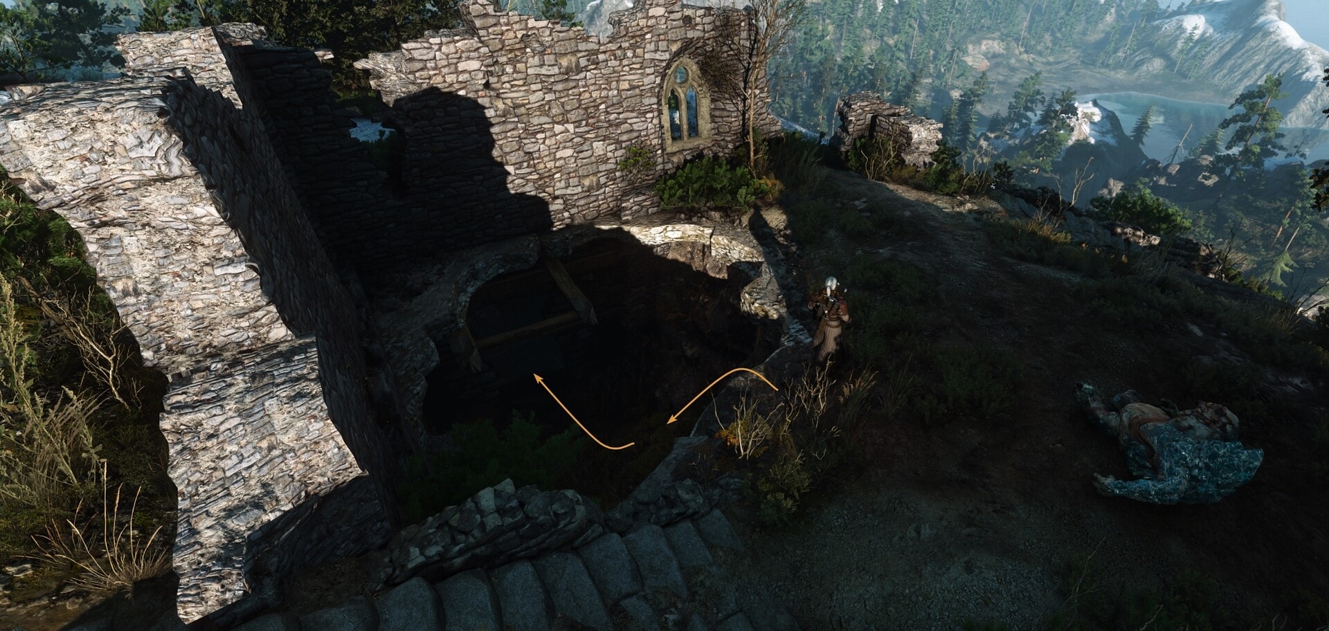 Superior Wolven Steel Sword diagram location entrance