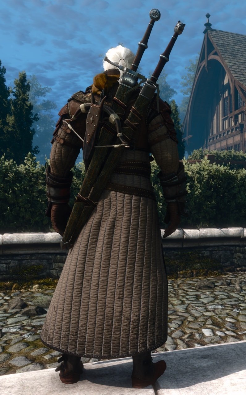 The Witcher 3 Superior Ursine witcher gear overview (Bear School set) - Back