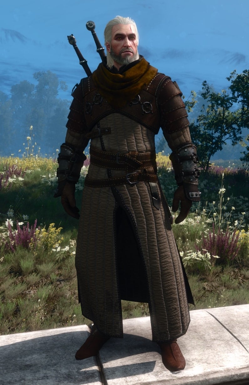 The Witcher 3 Superior Ursine witcher gear overview (Bear School set) - Front