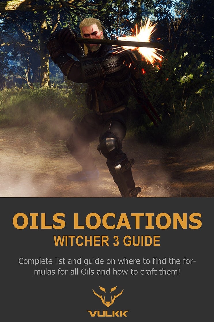 Witcher 3 Oils Locations Catalog and Guide Pin