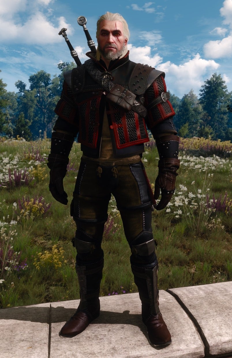 Witcher 3 Wolf School Gear Set - Mastercrafted Wolven gear overview - Front