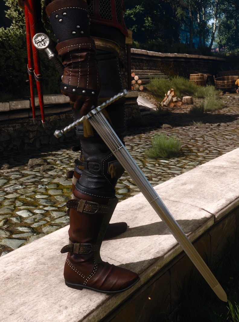 Witcher 3 Wolf School Gear Set - Mastercrafted Wolven gear overview - Steel Sword
