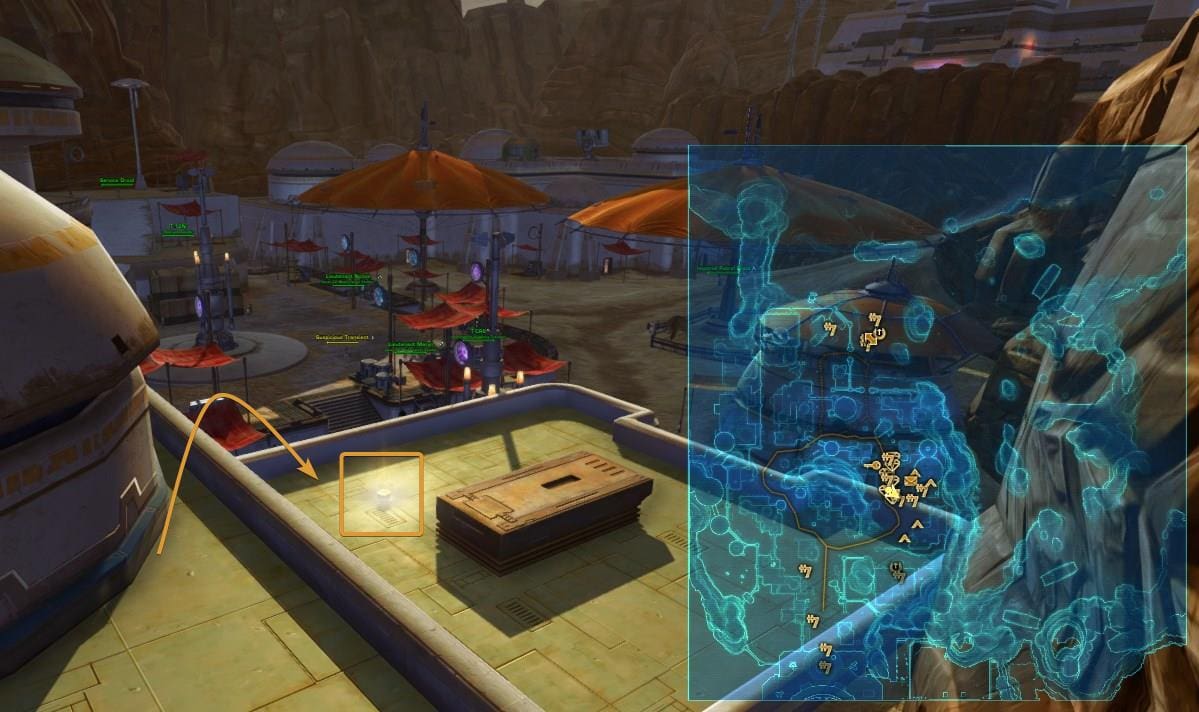 Tatooine (Empire) Orange Mastery Datacron Location