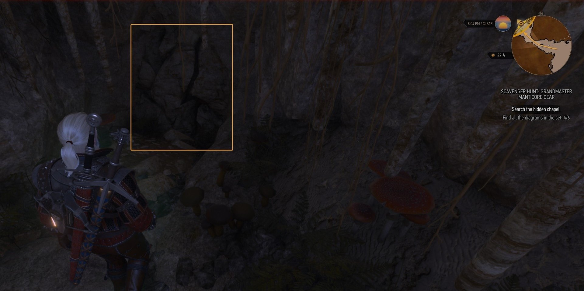 After defeating the kikimores, take the narrow tunnel leading northwest and break the weak stone wall blocking your path.