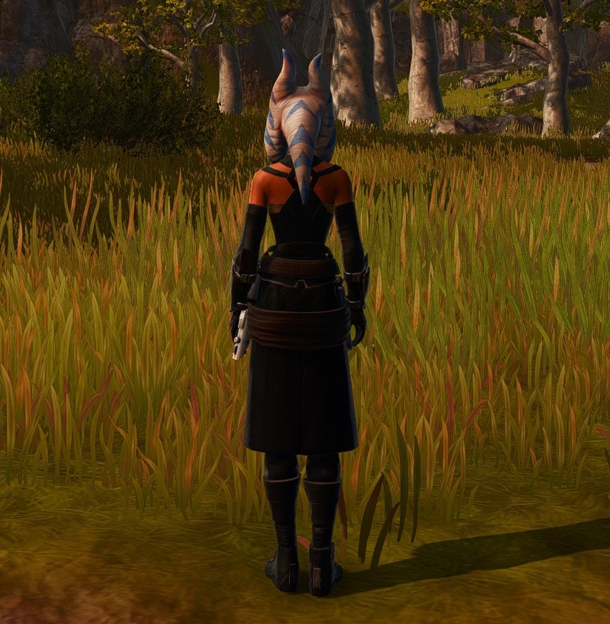 How to Create Ahsoka Tano in SWTOR - Outfit appearance - Back