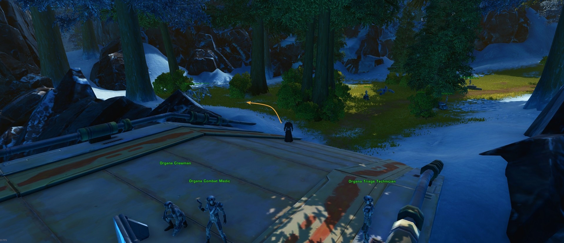 Alderaan Blue Mastery Datacron Starting Location Visual