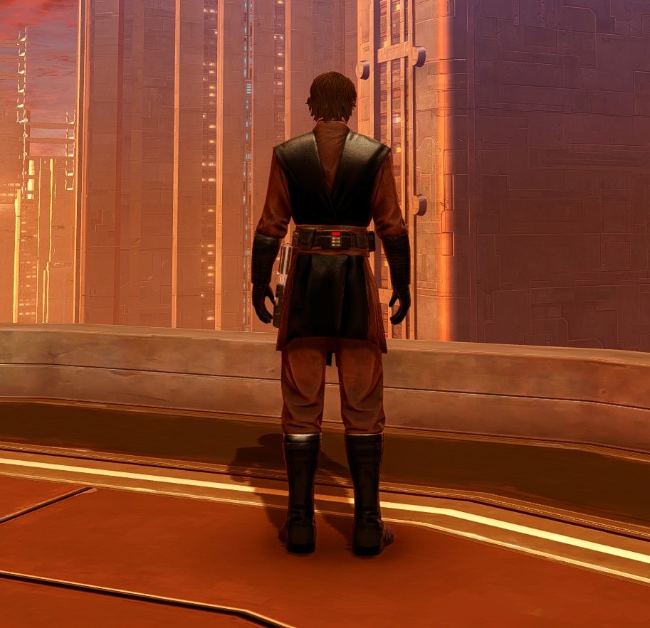 How to Create Anakin Skywalker in SWTOR full outfit - back
