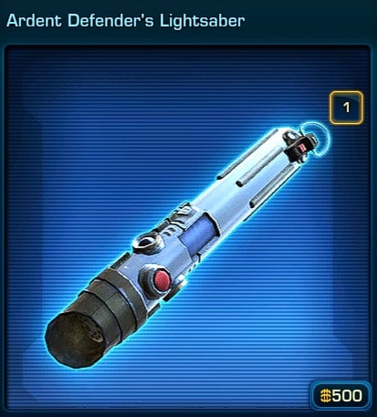 How to Create Anakin Skywalker in SWTOR - lightsaber choice