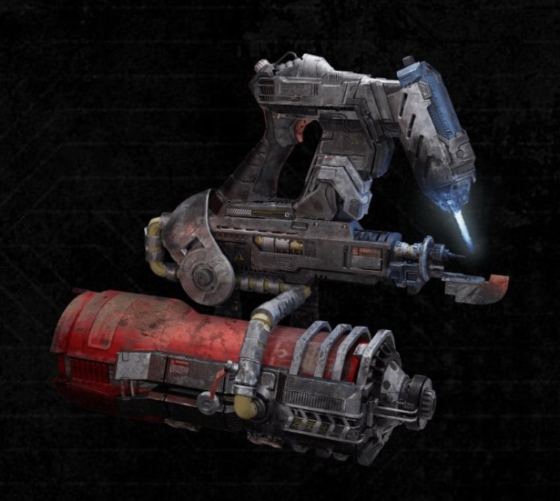 Flamethrower Weapon in Dead Space