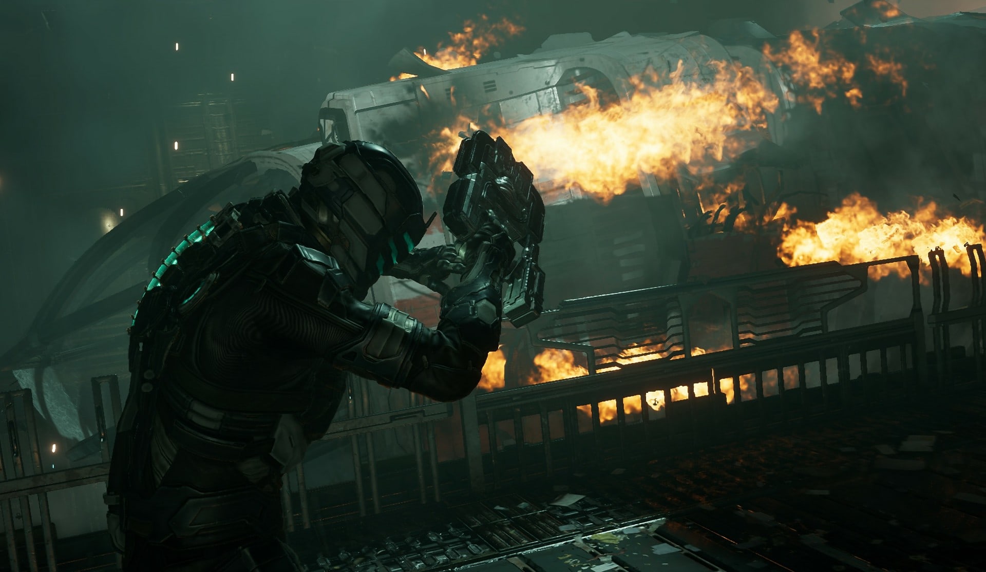 Dead Space Remake Chapter 1 Walkthrough - The Kellion explodes