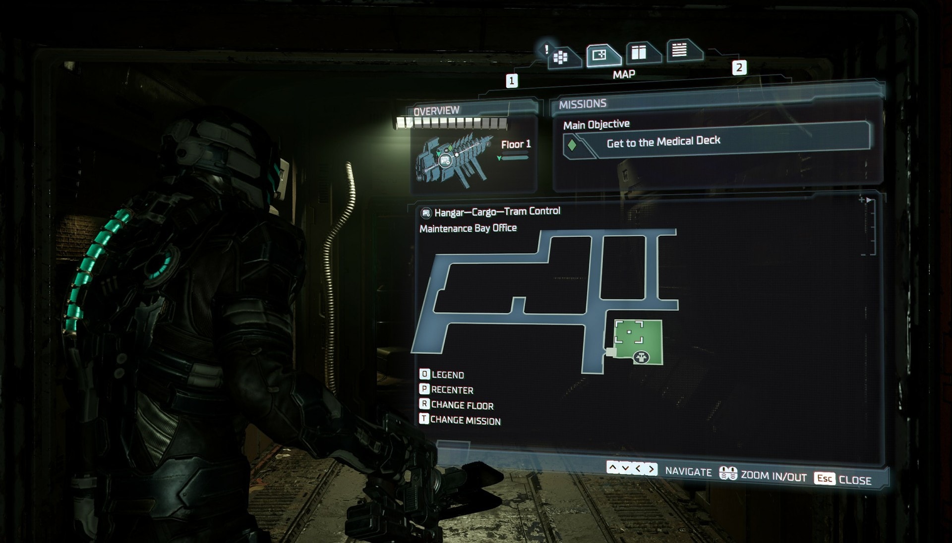 Where to find the Marker Fragment for the Dead Space Alternate Ending in Chapter 1