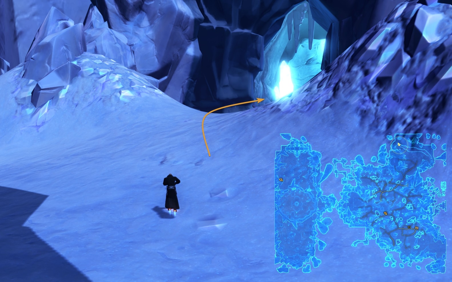 Enter the cave