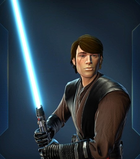 How to Create Anakin Skywalker in SWTOR - lightsaber blue color option 1