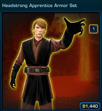 How to Create Anakin Skywalker in SWTOR - outfit choice
