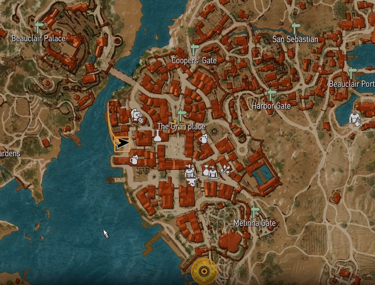 Location of the Mutations starter quest in Toussaint on the map