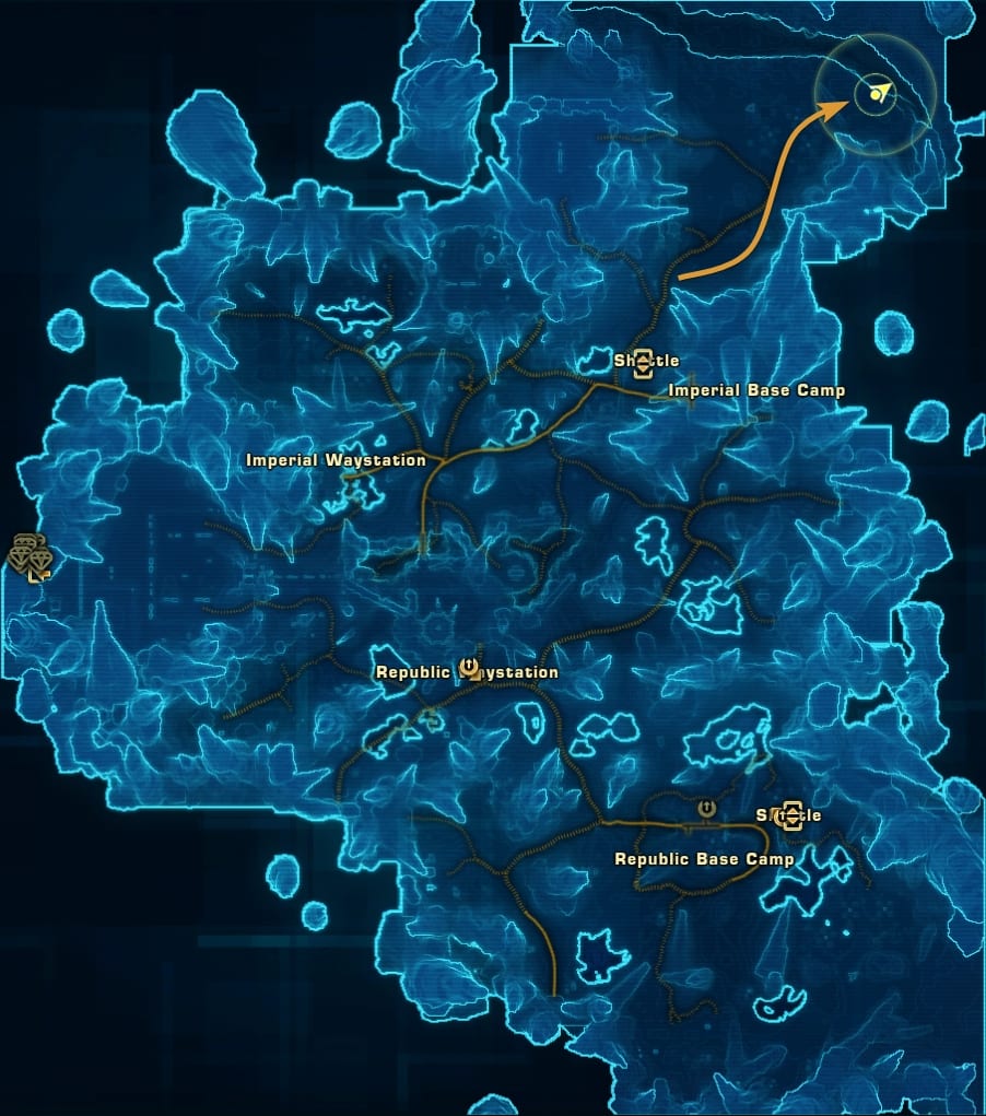 Ilum Purple Mastery Datacron Starting Location