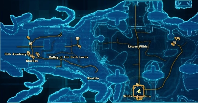 Korriban Purple Mastery Datacron Starting Location