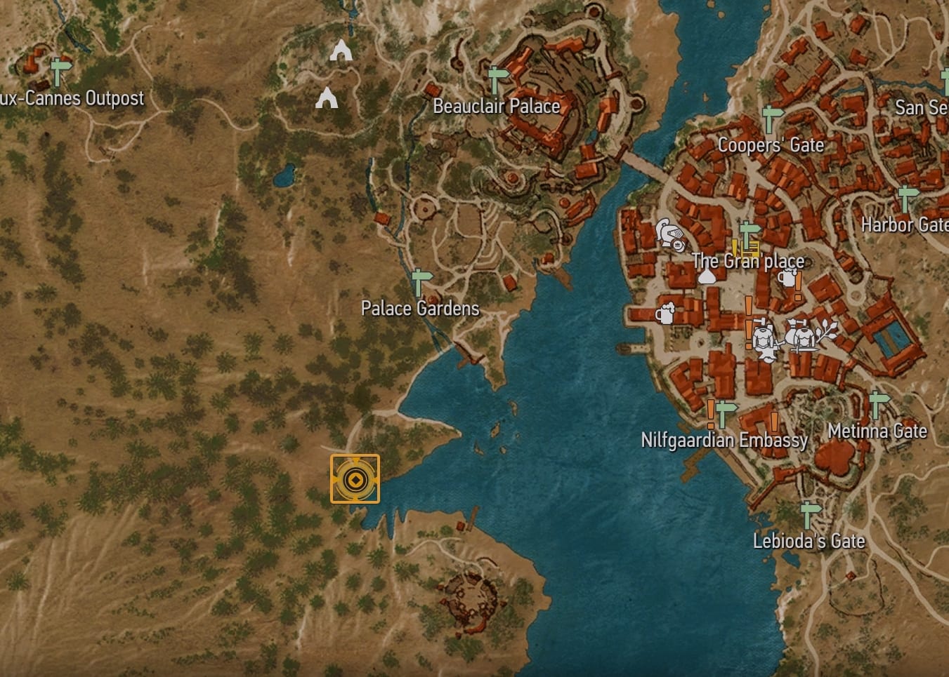 Manticore Silver Sword Diagram location on the map